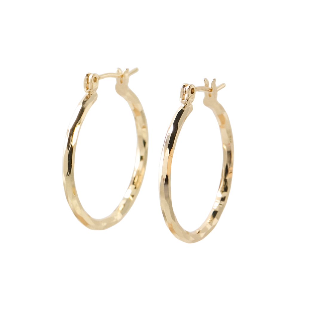 Shiny hoops, forgyldt - 25 mm.